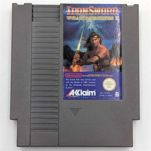 Iron Sword - Wizards & Warriors II - ESP - NES Game (B Grade) (Used)